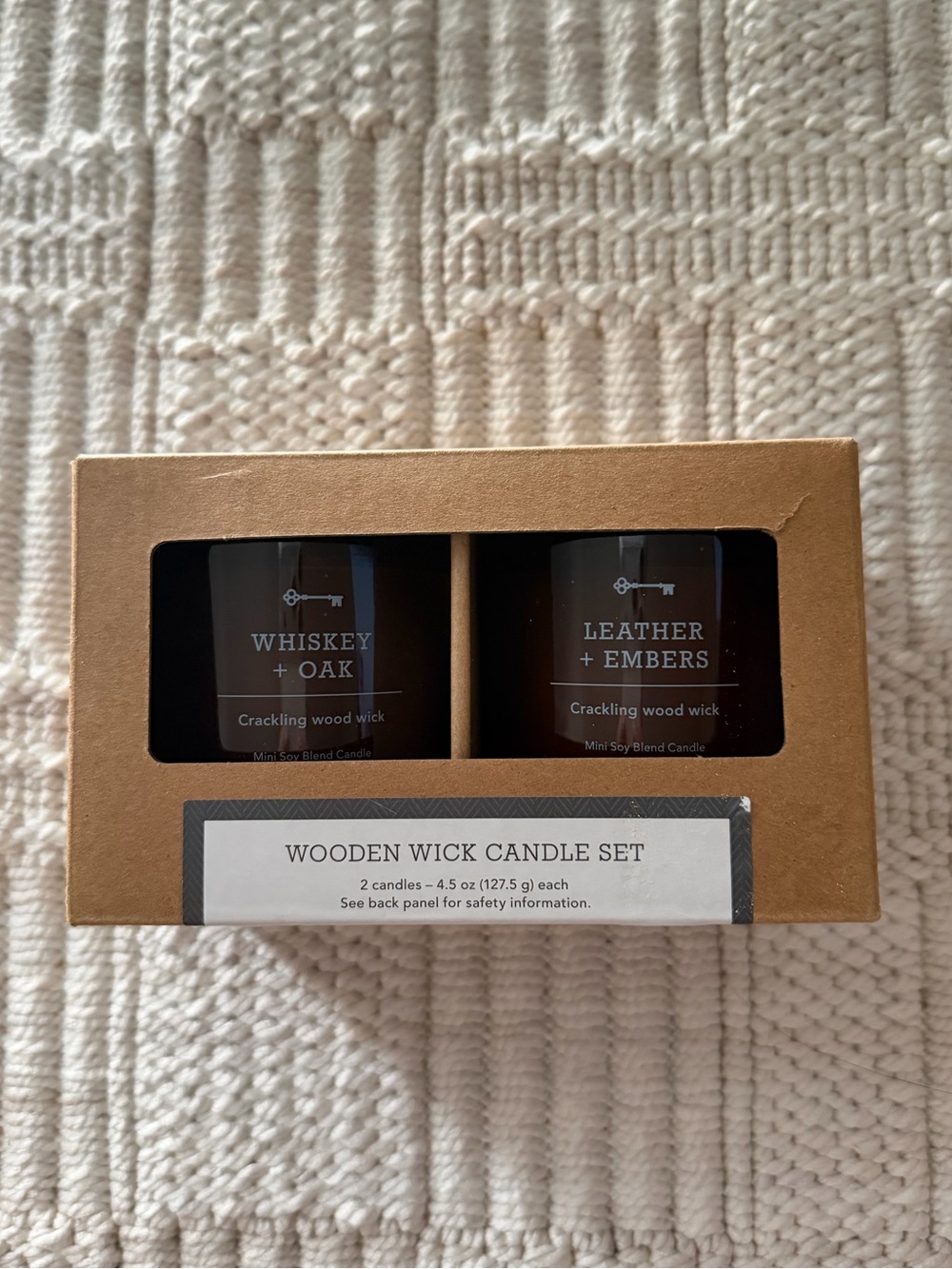 Threshold Wooden Wick Candle Set (2 sets)